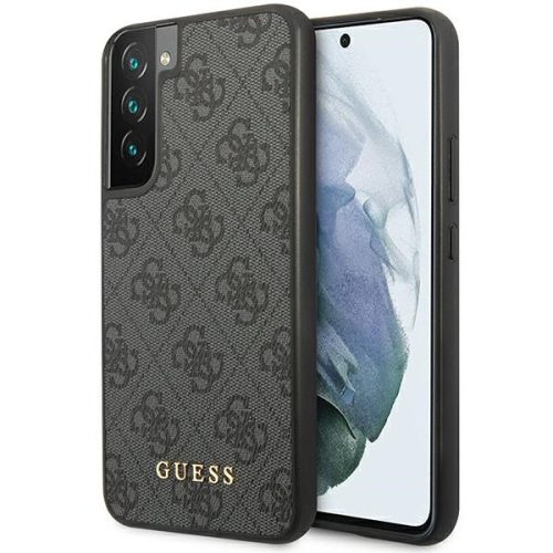 Guess GUHCS23MG4GFGR Samsung Galaxy S23+ Plus grey hardcase 4G Metal Gold Logo telefontok