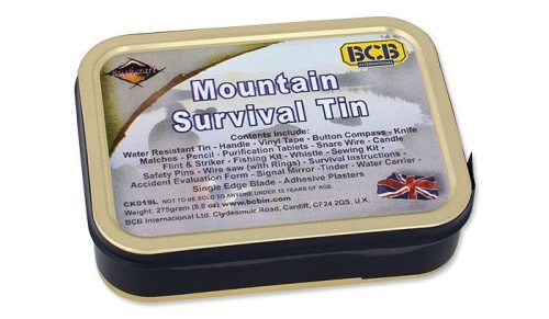 BCB - Survival Kit Mountain Survival Tin - 22 db. - CK019L