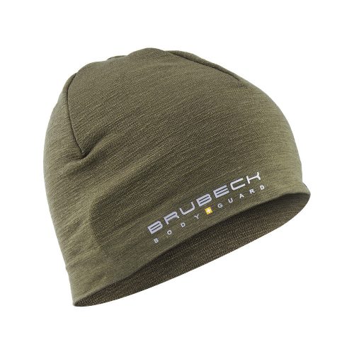 Brubeck - Ranger Wool Beanie sapka - Kétrétegű - Khaki - HM10180