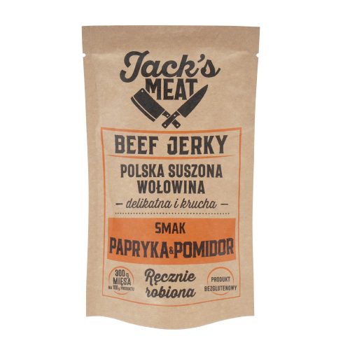 Jack's HÚS - Szárított marhahús - Paprika / Paradicsom - 109 kcal - 30 g