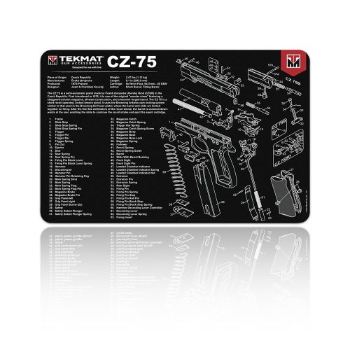 TekMat - Fegyvertisztító szőnyeg CZ-75 - TEK-R17-CZ75