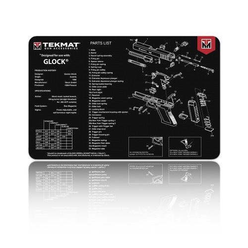 TekMat - Glock fegyvertisztító szőnyeg - TEK-R17-GLOCK