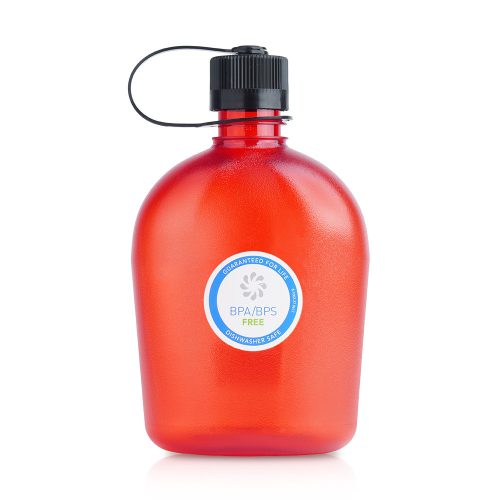 Nalgene - Oasis Canteen 32oz Sustain kulacs - Menet 38mm - 1L - Piros - 1777-9912