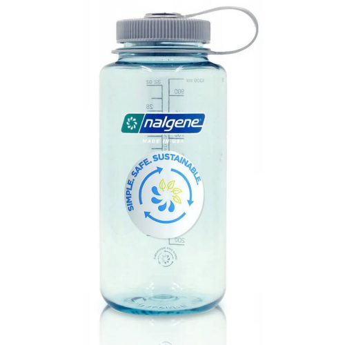 Nalgene – 32 oz széles szájú, tartósító palack – 63 mm-es kupak – 1,1 liter – Seafoam – 2020-1632