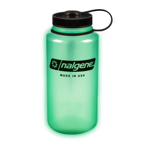 Nalgene - 32oz széles szájú palack - 63 mm-es kupak - 1,1 liter - Világítás a sötétben