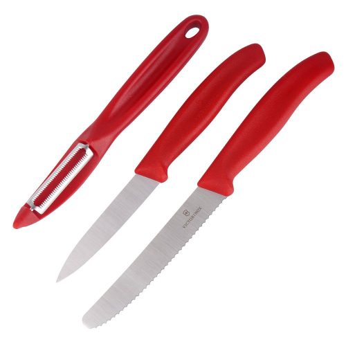 Victorinox - Swiss Classic hámlasztó késkészlet - 3 db - Piros - 6.7111.31