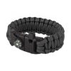 101 Inc. - Paracord Survival karszalag - 8" - Fekete