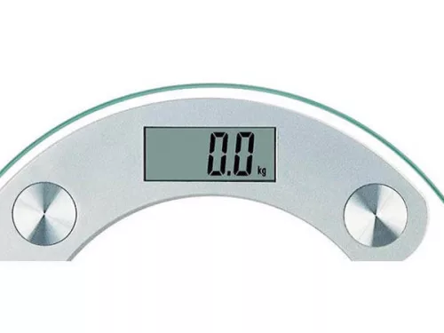 Elektronikus fürdőszobai üveg mérleg 180 kg-ig LCD kijelzővel v2