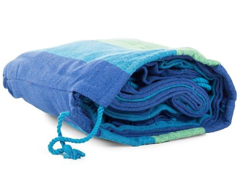 Kerti kétszemélyes pamut függőágy 200x150cm, szÍnes v4