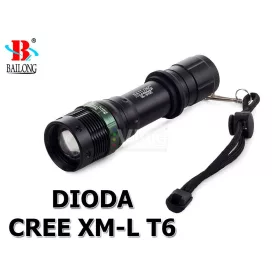 Zseblámpa Bailong Taktikai LED (Cree XML-T6)
