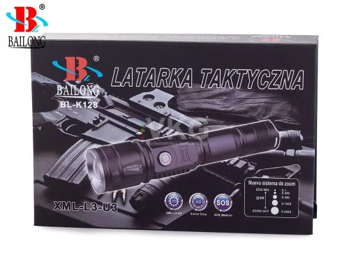 Bailong klasszikus K128 zseblámpa LED (CREE XM-L3-U3 K128)