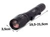 Bailong Taktikai zseblámpa LED (Cree Zoom XM-L3-U3) v1