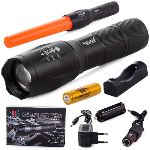 Bailong Taktikai zseblámpa LED (Cree Zoom XM-L3-U3) V5