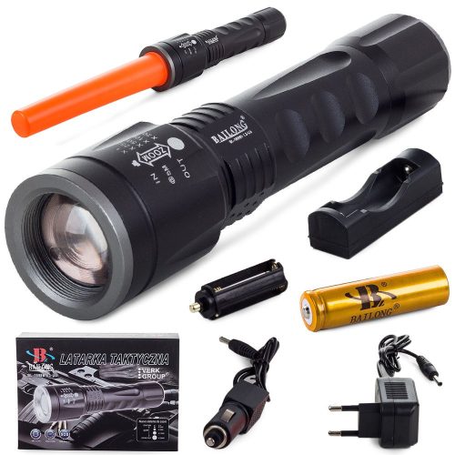 Bailong Taktikai zseblámpa LED (Cree Zoom XM-L3-U3) v4