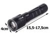 Bailong Taktikai zseblámpa LED (Cree Zoom XM-L3-U3) v4