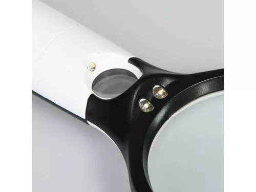 Kézi nagyító LED világítással 45x22mm 3x75mm