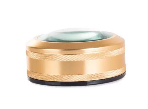 Kézi nagyító olvasáshoz, 90mm-es, elegáns, arany