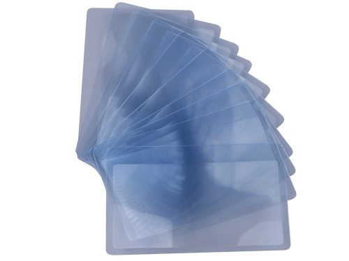 Nagyító névjegykártya Fresnel lencse 85x55mm