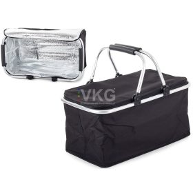 hűtőtáska, piknikosár fekete