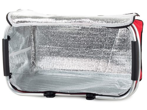 hűtőtáska, piknikosár piros