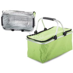 hűtőtáska, piknikosár zöld