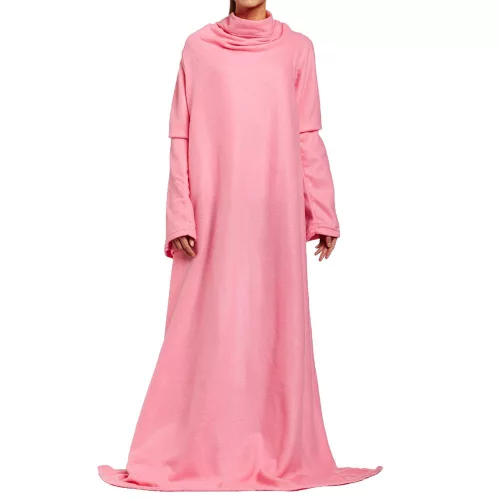 Halat lung din fleece, roz