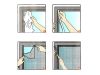Tépőzáras Szúnyogháló ablakra fehér 130x150 cm
