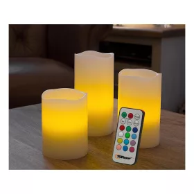 RGB LED gyertya, 3 db-os készlet