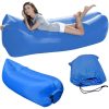 Air Lazy Bag pumpa nélkül felfújható matrac, 220cm x 70cm, sötétkék