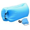Air Lazy Bag pumpa nélkül felfújható matrac, 220cm x 70cm, világoskék
