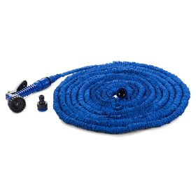   kerti tömlő szórópisztollyal, flexi locsolőcső, csavarodásmentes, 30m kék