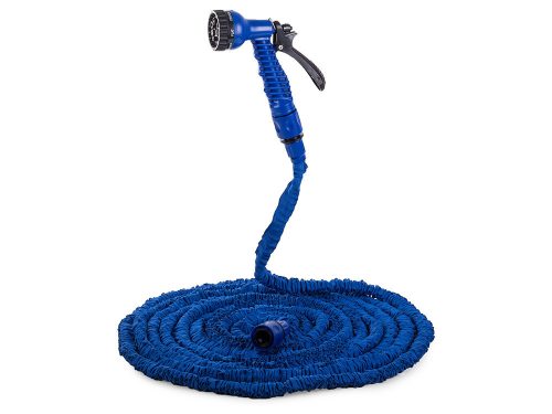 kerti tömlő szórópisztollyal, flexi locsolőcső, csavarodásmentes, 30m kék