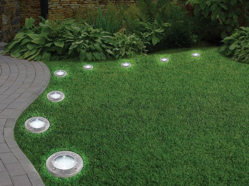 Napelemes kerti lámpa 11,5 cm x 13 cm, 4 db