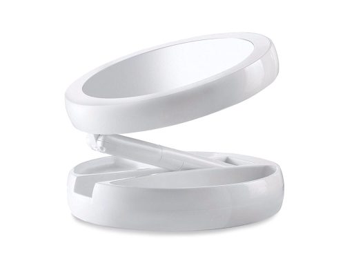 Megvilágított LED-es forgatható nagyító tükör