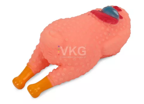Tyúk formájú sípolós kutyajáték