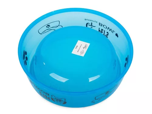 Pet's Bowl Műanyag tál kutya macska 0,6l, kék