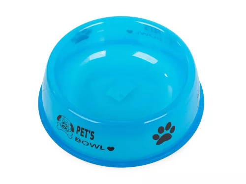 Pet's Bowl Műanyag tál kutya macska 0,8l, kék