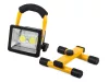 Reflektor lámpa LED 30W, 2400 Lumen,  3db 18650 akkumulátor, sárga