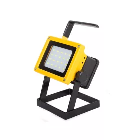   Reflektor lámpa LED 20W, 1500 Lumen, 3db 18650 akkumulátor, sárga
