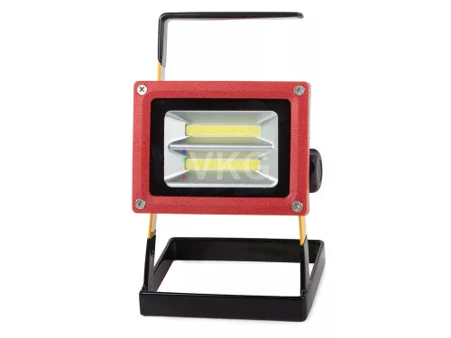 Reflektor lámpa LED 30W, 3000 Lumen, 18650mAh akkumulátor, piros