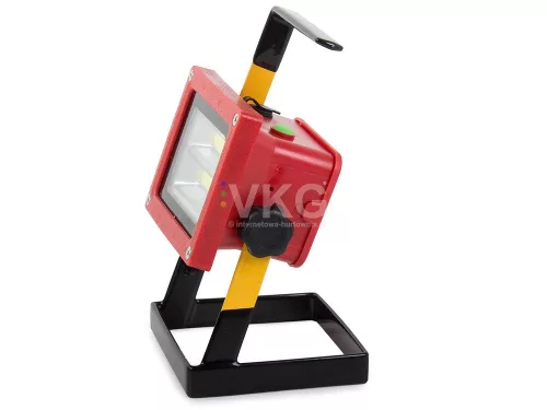 Reflektor lámpa LED 30W, 3000 Lumen, 18650mAh akkumulátor, piros