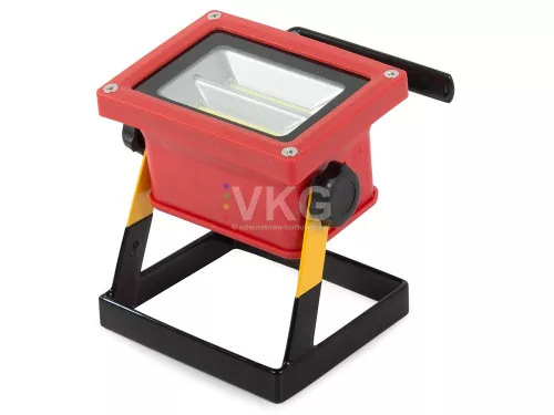 Reflektor lámpa LED 30W, 3000 Lumen, 18650mAh akkumulátor, piros