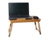 Bambusz laptop állvány, notebook asztal 50cm x 30cm