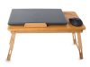 Bambusz laptop állvány, notebook asztal 50cm x 30cm