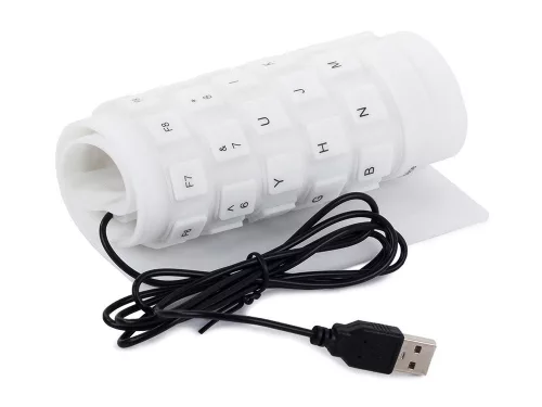 USB szilikon gumi szilikon billentyűzet, zajtalan