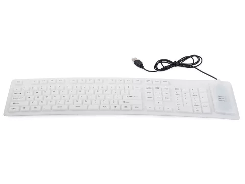 Szilikon billentyűzet gumi fehér usb numerikus
