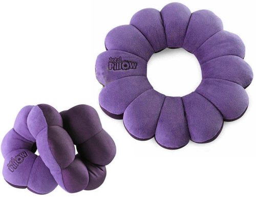 Total Pillow Utazó párna, lila színű