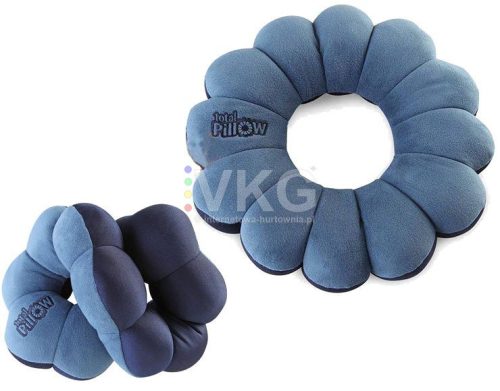 Total Pillow Utazó párna, kék színű