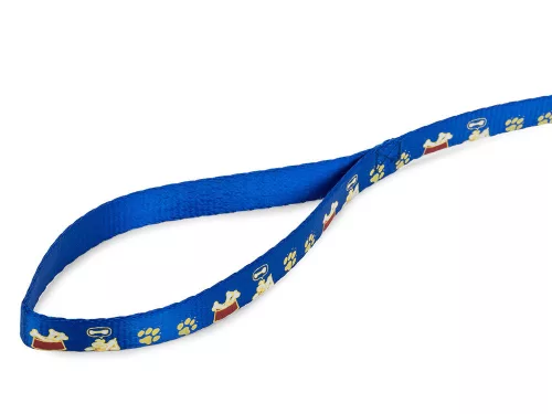 póráz hámmal (kutya macska) - hám mellkas méret 40-50cm, kék