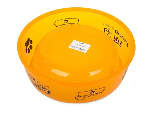 Pet's Bowl Műanyag tál kutya macska 0,4l, sárga